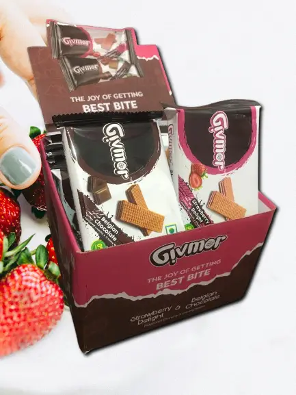 Chocolate Strawberry Wafers @10/-